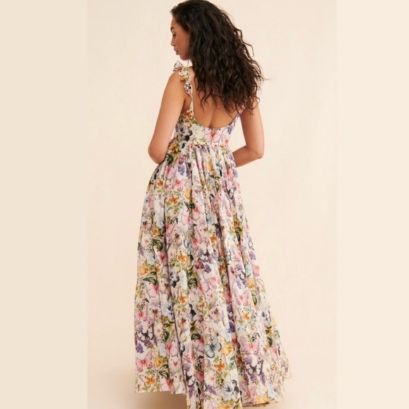 **ONLY 1 Small Left!!**Selkie The Penny Lane Dress in Butterfly Botanics - Picture 2 of 16